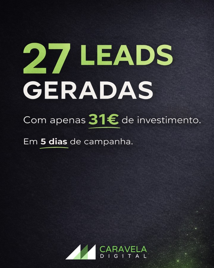 Resultado de campanha: 27 leads geradas